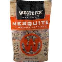 Western 78074 BBQ kūpināšanas skaidiņas 188 cu in Mesquite