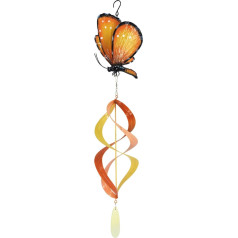 John's Studio Garden Hanging Wind Chimes Metal Butterfly Outdoor Decor Kinetic 3D Wind Sculpture Ornaments mājas terases pagalmam 33 collas