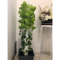 WJYCGFKJ 45 Pflanzen Vertikaler Gartenpflanzer, Tower Garden Hydroponics Growing System Hydroponik-Wachstumsturm Für Den Innenbereich Mit Pumpe Und Beweglichem Wassertank