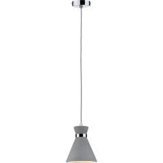 Paulmann 70890 Pendelleuchte Verve maks. 20 Watt Hängelampe IP44 Spritzwassergeschützt Deckenlampe Beton, Metall E27 ohne Leuchtmittel