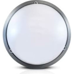 Vision-el LED Porthole + sensors HF Ø300 18 W 1450 lm 4500 K IP65 Pelēks antracīts