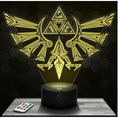 Triforce nakts lampas apdare guļamistaba Zēni Gamer videospēles Dāvanu ideja Triforce Dāvanu ideja Mērena gaisma Nakts gaismas dekors Biroja dāvanu ideja pusaudžiem Oriģināls