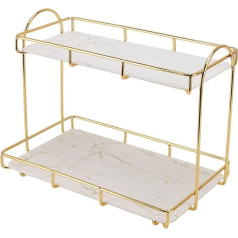 2 Schichten Kosmetik Lagerregal Schrank Regal Bodenregal Organizer Ständer Für Kosmetik Stehende Regale