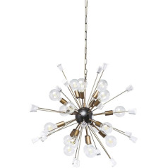 Kare Design Piekaramais gaismeklis Crystal Bomb Brass apaļa piekaramā lampa Zelta piekaramā lampa (H x W x D) 93 x 93 x 93 cm