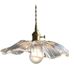 Hobaca® E27 Lotus Leaf Glass Gold Copper Modern Nordic Pendant Lights Piekaramie gaismekļi Piekaramie gaismekļi Virtuves salas gaisma Ēdamistabas piekaramie gaismekļi Dzīvojamās istabas piekaramie gaismekļi