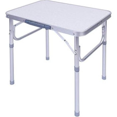Alumīnija kempinga galds Kempinga galds Piknika kempinga galds Piknika dārza pārnēsājams Regulējams augstums 60,2 x 45 x 25-56 cm