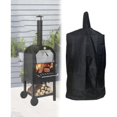 Unbekannt Pizza Oven Cover Ūdensizturīgs Heavy Duty 600D Oxford Charcoal Bread Oven Smoker BBQ Grill