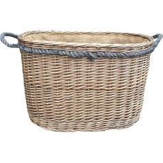 Red Hamper Wicker Warehouse ST029 Protokollkorb, Weide, grau, Größe: (L x B x H) 580 x 380 x 380 mm