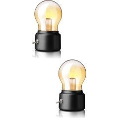 Uonlytech 2St Teelicht Glühbirne Nachtlampe Tischleuchten Blackstom Schwarzlicht Lichthausdekorationen für zu Hause Wohnmöbeldekor Mit leichtem Gepäck reisen tischlampe LED Küchenschrank