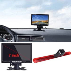 170° platleņķa automašīnas atpakaļgaitas kamera 3. bremžu gaismas bremžu gaismas kameras atpakaļgaitas sistēmā + 7 collu LCD monitors Mercedes Benz Vito/Tourer/Mixto/Panel VanKasten/V-Class Rise Edition/V260L