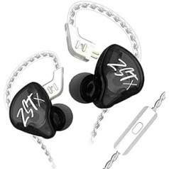 CCA KZ ZST X In-Ear Austiņas 1BA 1DD Kabeļa austiņas HiFi Ergonomiskas spēļu austiņas ar 2-Pin noņemamu kabeli dziedātājiem Mūziķiem Audiophile DJ