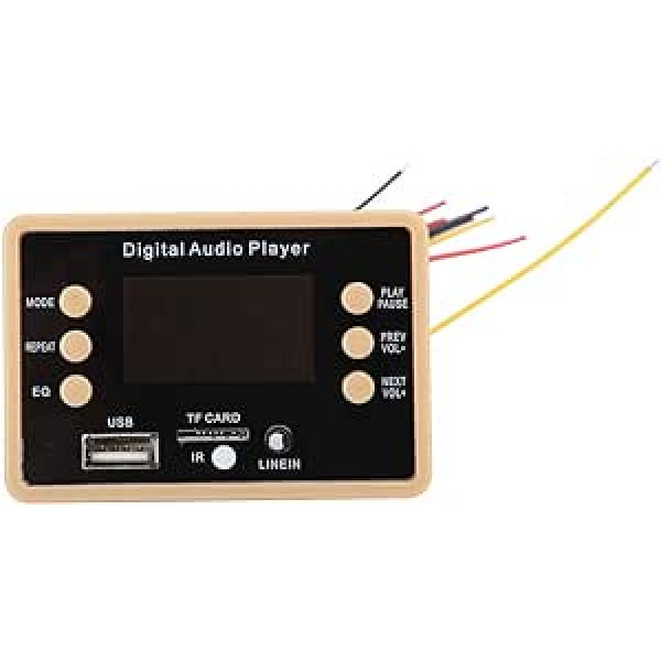 ASHATA dekodera karte, 5.0 MP3 Bluetooth dekodera plates atskaņotāja modulis dekodētājs Stereo audio uztvērēja modulis stereo audio uztvērēja modulis digitālās caurules displejs ar krāsainu ekrānu