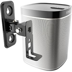 RICOO 1x Lautsprecherwandhalterung Lautsprecher Wandhalterung für SONOS Play:1™ Wand Halterung LH431-B Schwenkbar Neigbar HiFi Audio Boxen Aufhängung garsiakalbio sieninis laikiklis