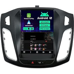 SXAUTO automašīnas radio Android 12 piemērots Ford Focus (2010-2014) - [Iebūvēts Carplay/Android Car/DSP] - Bez kameras - [4G + 64G] - 9,7 collu 2 DIN - Atbalsta DAB stūres vadību 4G WiFi Bluetooth