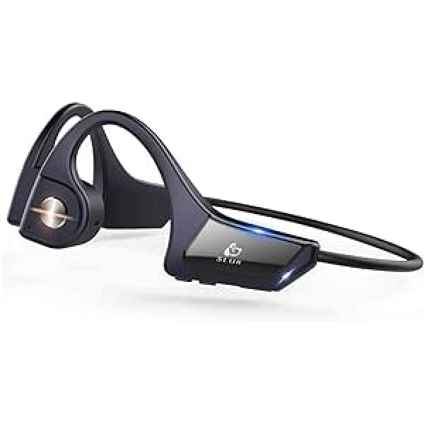 SLuB Bone Sound Bluetooth austiņas, Open-Ear bezvadu sporta austiņas, IPX5 ūdensnecaurlaidīgas, putekļu necaurlaidīgas sporta austiņas skriešanai, riteņbraukšanai, fitnesam un citiem āra sporta veidiem (zils)