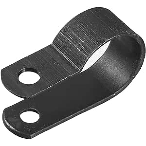 piegādes karte 20 x Black Nylon R Type Cable Clips 15mm