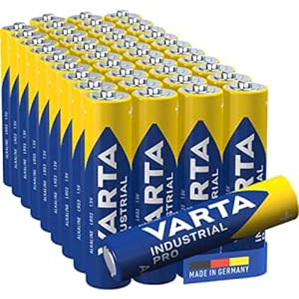 Varta Batteries Micro AAA LR03 Ražots Vācijā Iepakojumā 40 gabali videi draudzīgā iepakojumā