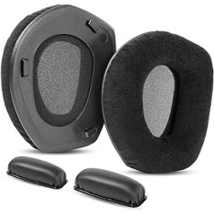 Rezerves ausu spilventiņi, kas saderīgi ar Sennheiser HDR165 HDR175 RS165 RS175 austiņu austiņām (Velvet + galvas saite)