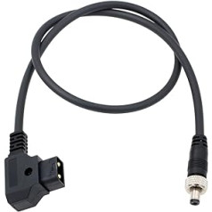 D-tap for blocking DC 2.5 mm power cable for Lectrosonics receiver, video devices, PIX-E7 Atomos Ninja V monitor, power cable, 100 cm