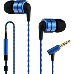 SoundMAGIC E80 Kabelgebundene Ohrhörer ohne mikrofons, HiFi-Stereo-Kopfhörer, geräuschisolierende In-Ear-Kopfhörer, Bequeme Passform, hervorragender Bass, für Audiophile Musicfans, blau