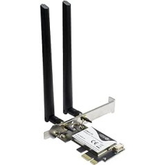 Inter-Tech DMG-35 Wi-Fi6 + BT5.0 2in1 WLAN + Bluetooth 5.0 PCIe Adapter 3000Mbps