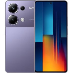 Xiaomi Poco M6 Pro mobilais tālrunis 120 Hz 6,67 collu AMOLED displejs, 12 + 512 GB viedtālrunis ar Helio G99-Ultra procesoru un 64MP AI trīskāršu kameru 5000 mAh akumulators 67 W turbo uzlāde (Purple Global