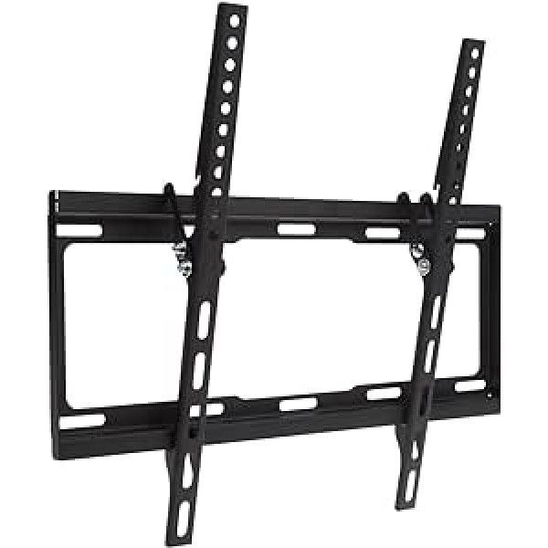 ProperAV Flachwand-TV-Halterung, 81,3 cm, 94 cm, 101,6 cm, 106,7 cm, 109,2 cm, 116,8 cm, 127 cm, 127 cm, 55 Zoll, Neigung, 14 °, VESA maks. 400 x 400, Švarcs