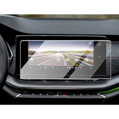 CDEFG savietojams ar Skoda Octavia 4 2020-2022 2023 Car Navigation aizsargplēvi rūdīta stikla 9H skrāpējumiem izturīga Octavia NX 10 collu GPS ekrāna aizsargplēve navigācijas plēve Octavia IV MK4 RS