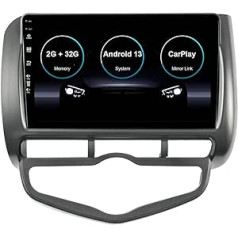 MISONDA Android Car Radio priekš Honda Fit/Jazz/City 2002-2007-[2G + 32G] - Bezmaksas kamera - 9 collu 2 Din - Atbalsta SWC 4G WiFi BT DAB RDS USB Carplay Android Car