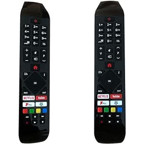 FOXRMT Hitachi Replacement Remote Control RC43141 for Hitachi Smart LED LCD TV with Prime Video Netflix Youtube Freeview Play Buttons, No Setup Required