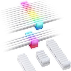 EZDIY-FAB RGB kabeļa ķemme, RGB LED ķemmes, 2 x 24 tapas un 6 x 8 tapas kabeļu pārvaldībai ar RF vadību