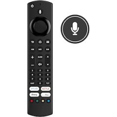 VINABTY Replacement voice remote control suitable for Ferguson TV F3220FR F4020AFR F4320AFR F3220AFR F4020FR F4320F and work for TCL TV 55CF630K 50CF630K