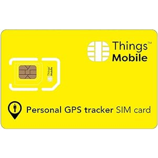 SIM card for PERSONAL GPS TRACKER – Things Mobile – Global coverage, multioperator network GSM/2G/3G/4G multioperer network without detention, tariff and competitive. €50 incl. credit card +€10 free