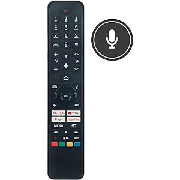 Jauna RC45161 rezerves tālvadības pults JVC RC45161 LT-24CA120 LT-32CA120 LT-39CA120 priekš Panasonic RC45161 TX-43HX700B Android HD TV priekš Toshiba RC45161 10125374 HD TV H6u RC45161 10125374 HD TV