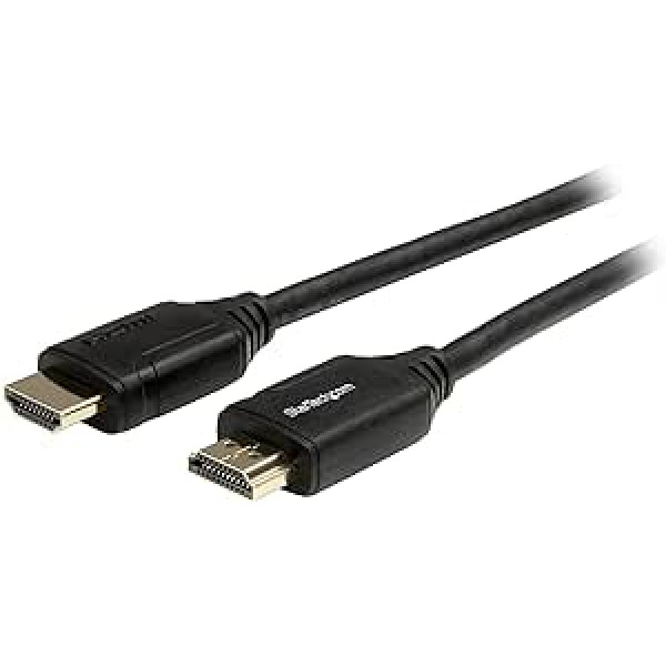 StarTech.com 1 m Premium sertificēts HDMI 2.0 kabelis ar Ethernet — ātrgaitas Ultra HD 4K 60 Hz HDMI savienojuma kabelis HDR10 — HDMI kabelis (vīriešu/vīriešu) — UHD monitoriem/televizoriem/displejiem (HDMM1MP)