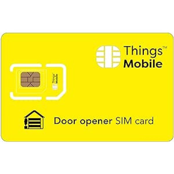 Things mobilā SIM karte mērķu atvēršanai ar pasaules tīkla pārklājumu un vairāku pakalpojumu sniedzēju tīklu GSM/2G/3G/4G bez fiksētām izmaksām un bez derīguma termiņa