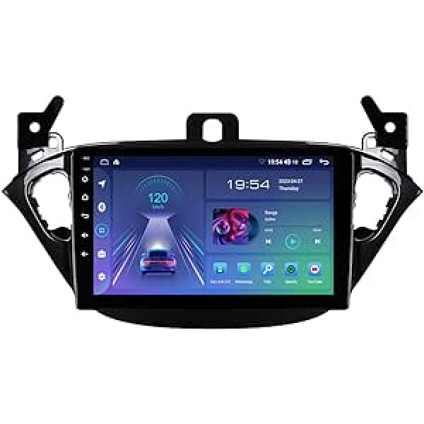 JUNHUA 9 collu Android 12 auto radio ar 2 + 32 GB satelītnavigācijas atmiņu Opel Vauxhall Corsa E 2014 2015 2016 2017 2018, atbalsta borta datoru bezvadu Carplay Android automašīnas WiFi Bluetooth GPS DSP