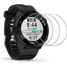 RBEIK Garmin Forerunner 55 ekrāna aizsargs, bez burbuļa uzstādīšanas pret skrāpējumiem 9H cietības rūdīta stikla ekrāna aizsargs, iepakojumā 3