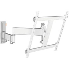 Vogel's Comfort TVM 3445 Swivelling TV Wall Mount for 32-65 Inch TVs Maximum 25 kg Swivel up to 180° Full Motion TV Mount Max. VESA 400 x 400 Universal Compatibility White