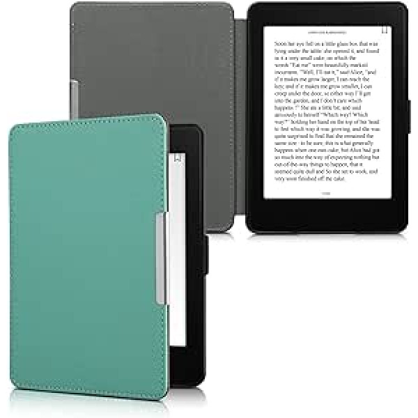 kwmobile futrālis, kas saderīgs ar Amazon Kindle Paperwhite — neilona eReader aizsargvāciņš (modeļiem līdz 2017. gadam) — piparmētru zaļš