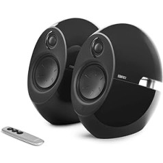 EDIFIER Luna E25 Design-Lautsprecherset ar Bluetooth (74 vati), schwarz