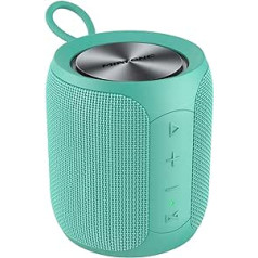 Pārnēsājams Bluetooth skaļrunis, bezvadu IP67 ūdensizturīgs āra skaļrunis ar zemfrekvences skaļruni, 16 W skaļums, ilgāks atskaņošanas laiks, Bluetooth 5.0, dubulta savienošana pārī, kempings, zaļš