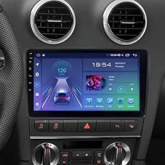 ACAVICA 9 collu automašīnas radio priekš Audi A3 S3 RS3 8P 8V 8PA Sportback Bluetooth automašīnas radio ar bezvadu Carplay Android Car WiFi DSP stūres vadību