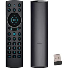 Goshyda Voice Remote Control, G20S PRO BT Bluetooth 2.4G Wireless Dual Mode, Supports IR Learning with Backlight, Replacement Controller for TV Projector Computer (G20S PRO BT)