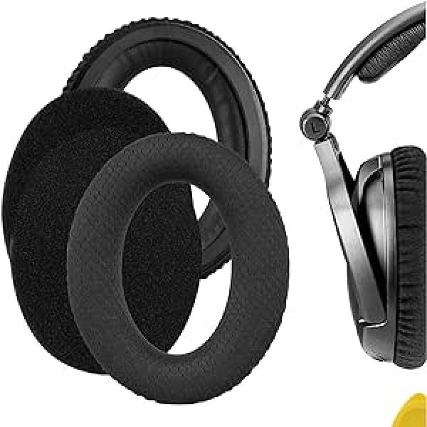 Geekria Comfort Mesh auduma rezerves ausu spilventiņi priekš Sennheiser PXC350 HD380 PC350 SE PXE350 HME95 HMEC250 HD380 PRO Austiņas Ausu spilventiņi, Austiņu austiņas, Ausu kausu remonta daļas (melnas)