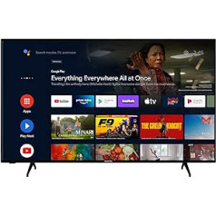 Daewoo Android TV 55 collu televizors (4K UHD viedais televizors, HDR Dolby Vision, Dolby Atmos, trīskāršs uztvērējs) D55DM54UAMSX