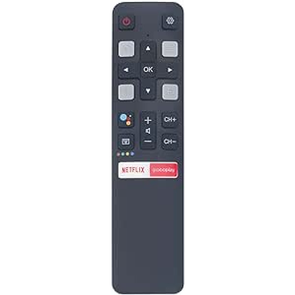 RC802V FLR1 rezerves tālvadības pults — VINABTY RC802V-FLR1 televizora rezerves tālvadības pults TCL LED viedtelevizora tālvadības pultij ar Netflix