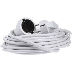 5 Metre Power Cable 16A 250V~2P+E Extension Cable H05VV-F 3G1.5 mm² - Extension Schucko/Extension Plug White (5 Metres)