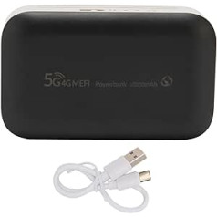 Mobile WiFi Hotspot, Portable USB 4G LTE Unlocked 5G WiFi Router 300Mbps with SIM Card Slot, 10000mAh Battery Travel Router