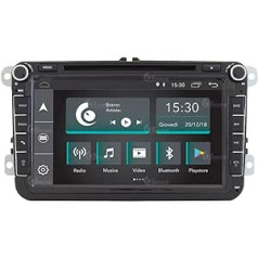 Personalizēts auto radio priekš Volkswagen Golf Sharan Tiguan Android GPS Bluetooth WiFi USB DAB+ skārienekrāns 8 collu 5Core Carplay Android Car